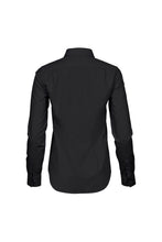 Load image into Gallery viewer, Tee Jays Womens/Ladies Stretch Luxury Long Sleeve Poplin Shirt (Black)