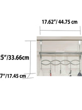 Load image into Gallery viewer, Chrome Plated Steel Over the Door Hanging Rack with Towel Bar