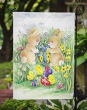 Load image into Gallery viewer, 11 x 15 1/2 in. Polyester Brown Easter Bunnies with Eggs Garden Flag 2-Sided 2-Ply