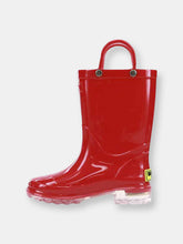 Load image into Gallery viewer, Kids PVC Lighted Rain Boot - Red