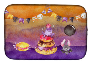 14 in x 21 in Halloween Sweets Party Dish Drying Mat