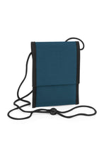 Load image into Gallery viewer, Recycled Neck Pouch- Petrol Blue