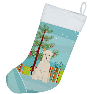 Merry Christmas Tree Soft Coated Wheaten Terrier Christmas Stocking