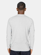 Load image into Gallery viewer, Go-To Long Sleeve Henley | Men&#39;s Heather Silver Spoon