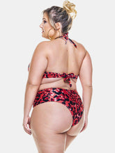 Load image into Gallery viewer, Draped Side Bikini Bottom in Savana Print
