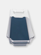Load image into Gallery viewer, Michael Graves Design  12.5&quot; x 6.25&quot; Fridge Bin with Indigo Rubber Lining