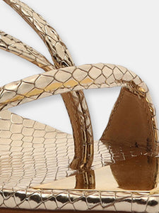 Vikki Metallic Leather Sandal