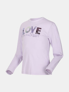 Regatta Childrens/Kids Wenbie II Love T-Shirt (Lilac Frost)