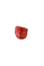 Load image into Gallery viewer, Marcia Wire Wrap Ring in Red