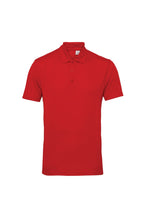 Load image into Gallery viewer, Tri Dri Mens Panelled Short Sleeve Polo Shirt (Fire Red)