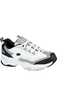 Womens D'Lites 4.0 Fresh Diva Leather Sneakers - Black/White/Pink