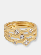 Load image into Gallery viewer, Louise Stackable Gold Ring Set
