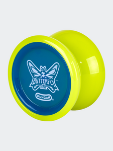 Butterfly XT Yo-Yo With String, Ball Bearing Axle And Plastic Body, String Trick Yo-Yo, Green With Blue Cap