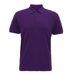 Asquith & Fox Mens Super Smooth Knit Polo Shirt (Purple)