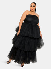 Load image into Gallery viewer, Tiered Tulle Tube Dress