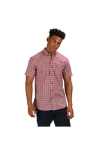 Load image into Gallery viewer, Mens Ramone Short Sleeve Checked Shirt - Delhi Red