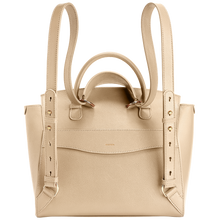 Load image into Gallery viewer, Wavia Bag Champagne | Beige leather backpack