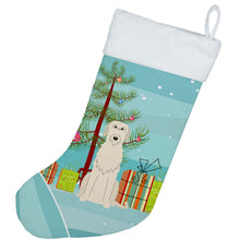 Load image into Gallery viewer, Merry Christmas Tree Irish Wolfhound Christmas Stocking