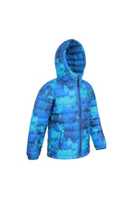 Load image into Gallery viewer, Boys Seasons Camo Padded Jacket - Bright Blue