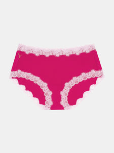 Soft Silks With Contrast Lace Panties