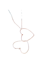 Load image into Gallery viewer, Double Drop Heart Necklace