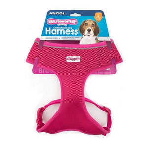 Ancol Comfort Mesh Dog Harness (Pink) (13-21in)
