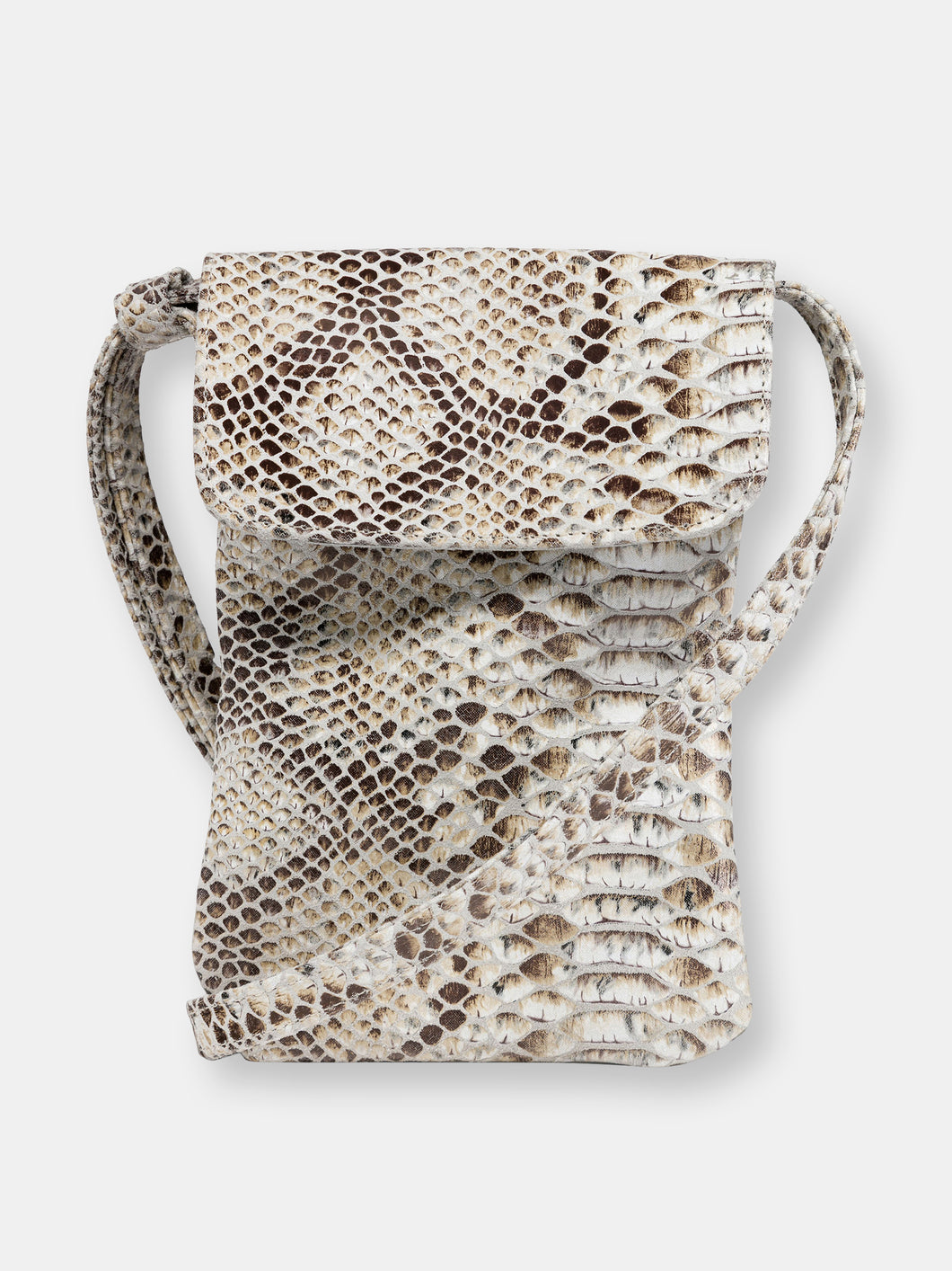 Penny Phone Bag: Camel Snake