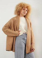 Load image into Gallery viewer, Shearling Shawl Cardigan - Camel