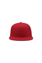 Load image into Gallery viewer, Children/Kids Flat Visor 6 Panel Snap Back Cap - Red