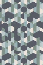 Load image into Gallery viewer, Eco-Friendly Retro Geometric Wallpaper