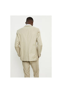 Mens Stretch Slim Suit Jacket - Khaki