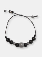 Load image into Gallery viewer, Brooklyn Nets Adjustable Lava Stone Bracelet