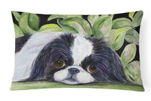 Load image into Gallery viewer, 12 in x 16 in  Outdoor Throw Pillow Japanese Chin Canvas Fabric Decorative Pillow