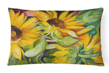 Load image into Gallery viewer, 12 in x 16 in  Outdoor Throw Pillow Sunflowers Canvas Fabric Decorative Pillow