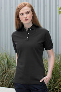Womens/Ladies Classic Polo Shirt - Black