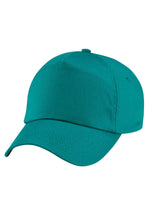 Load image into Gallery viewer, Unisex Plain Original 5 Panel Baseball Cap Pack Of 2 - Emerald