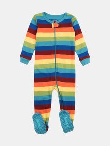 Baby Footed Rainbow Pajamas