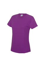 Load image into Gallery viewer, Just Cool Womens/Ladies Sports Plain T-Shirt (Magenta Magic)