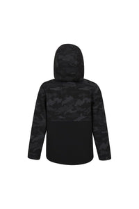 Childrens/Kids Exodus Camo Soft Shell Jacket - Black