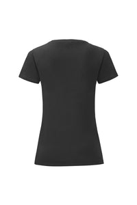 Fruit Of The Loom Womens/Ladies Iconic T-Shirt (Black)