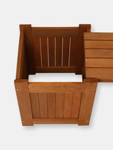 Load image into Gallery viewer, Outdoor Planter Box Bench with Teak Oil Finish - 68&quot;