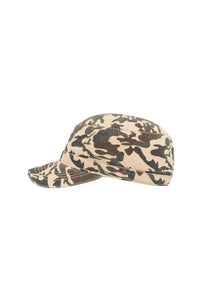 Chino Cotton Uniform Military Cap - Camo Khaki
