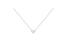 Load image into Gallery viewer, IGI Certified 14k White Gold 1/2 cttw Lab Grown Heart Shape Diamond Solitaire 18&quot; Pendant Necklace