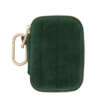 Load image into Gallery viewer, Ear Bud Case With Carabiner - Scarlett Emerald