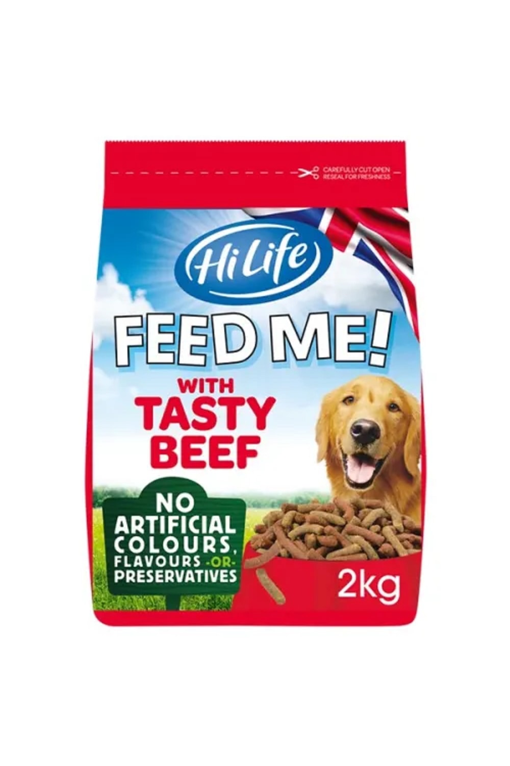 HiLife Feed Me Beef Flavored Cheese & Vegetables Dog Food (Brown) (2.2lbs)