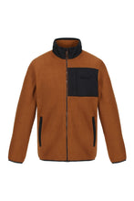 Load image into Gallery viewer, Regatta Mens Cayo Heavyweight Full Zip Fleece Jacket (Brown Tan/Black)