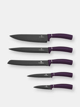 Load image into Gallery viewer, Berlinger Haus 6-Piece Knife Set w/ Magnetic Holder Purple Collection