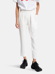 Trey White Pleated Pants