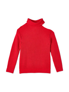 Sepulveda Cold Shoulder Turtleneck Sweater