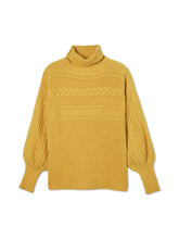 Load image into Gallery viewer, Turtleneck Cable Knit Pullover Sweater